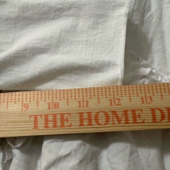 Pure Jill White Lightweight Pima Cotton Open Front Bottom Tiered Cardigan. - Picture 7 of 11